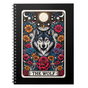 Caderno Espiral Notebook Wolf Spirit Tarot Card