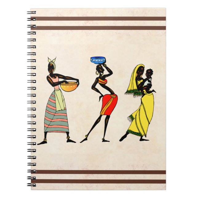 Caderno Espiral Notebook Women of Africa (Frente)