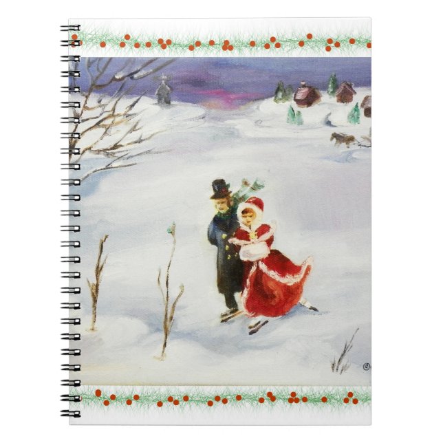 Caderno Espiral Notebook Wonderland Inverno (Frente)