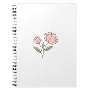 Caderno Espiral Notebook Wonky Zoo Peonies Spiral