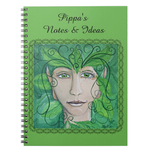 Caderno Espiral Notebook Wood Nymph, Jotter, Notepad (Frente)