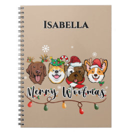 Caderno Espiral Notebook Woofmas de Feliz Personalizado