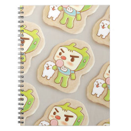 Caderno Espiral Notebook XiaoTieJun de Cookies de Cobrança