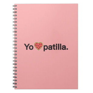 Caderno Espiral Notebook Yo amo Patilla