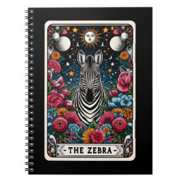 Caderno Espiral Notebook Zebra Spirit Tarot Card
