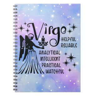 Caderno Espiral Notebook Zodiac, qual é o seu sinal?