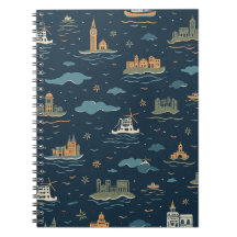 Notebooks com Design viagens vintage