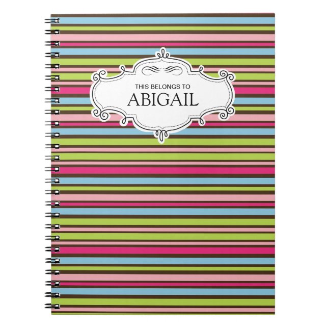 Caderno Espiral Notebooks com Espiral Personalizados e Bonitos (Frente)
