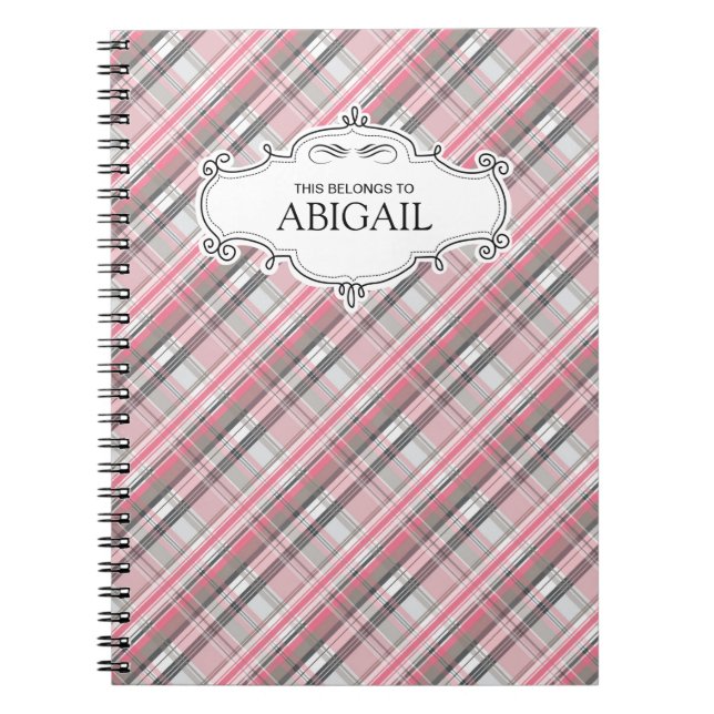 Caderno Espiral Notebooks com Espiral Personalizados e Bonitos (Frente)