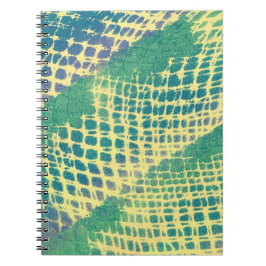 Caderno Espiral Notebooks com padrão roxo azul abstrato