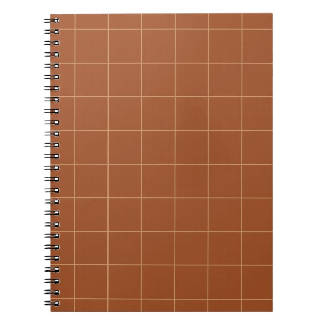 Caderno Espiral Notebooks com Verificador de Mahogany (Frente)