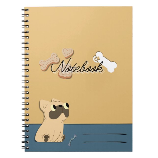 Caderno Espiral Notebooks de composição Bulldog (Frente)