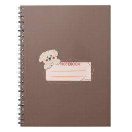 Caderno Espiral Notebooks de composição de poodle
