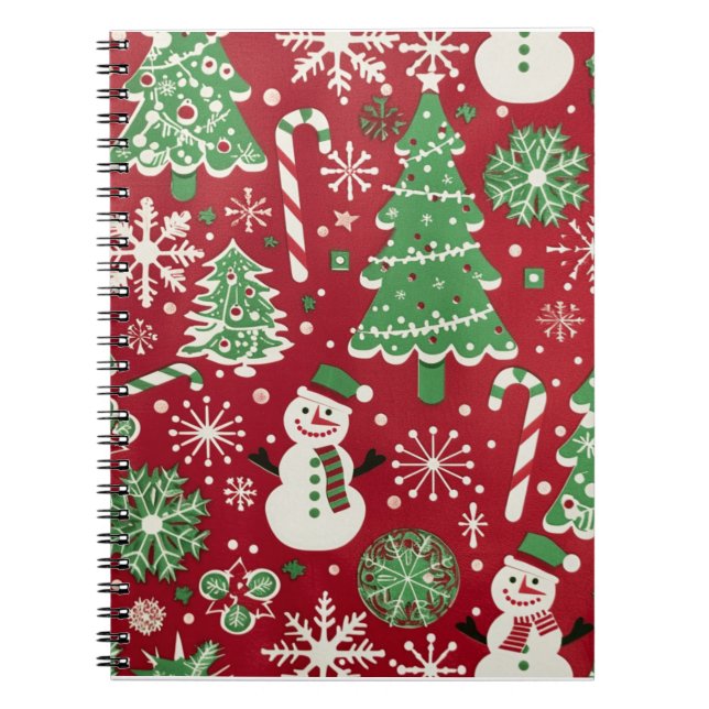 Caderno Espiral Notebooks de Natal - Diários Festivos e Férias (Frente)