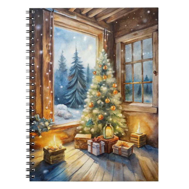 Caderno Espiral Notebooks de Natal - Diários Festivos e Férias (Frente)