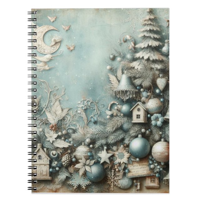 Caderno Espiral Notebooks de Natal - Diários Festivos e Férias (Frente)