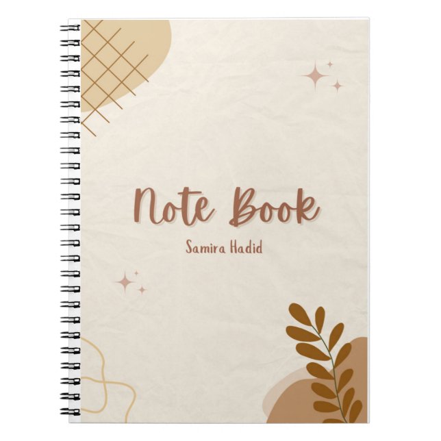 Caderno Espiral Notebooks e Diários (Frente)