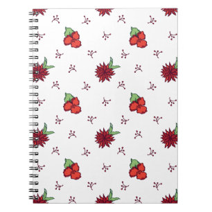 Caderno Espiral Notebooks espirais de flores para Escrevendo criat