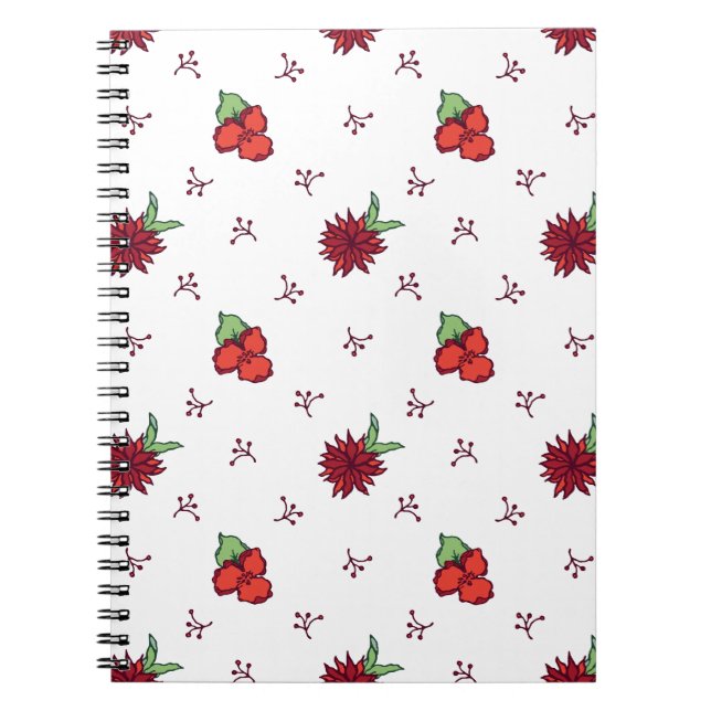 Caderno Espiral Notebooks espirais de flores para Escrevendo criat (Frente)