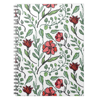 Caderno Espiral Notebooks espirais de flores para Escrevendo inspi