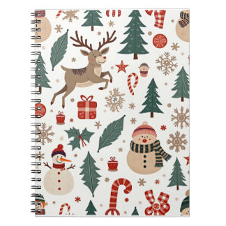 Caderno Espiral Notebooks espirais de Natal do inverno