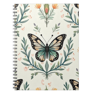 Caderno Espiral Notebooks Espirais Rainha Elegantes Rainha-Borbole