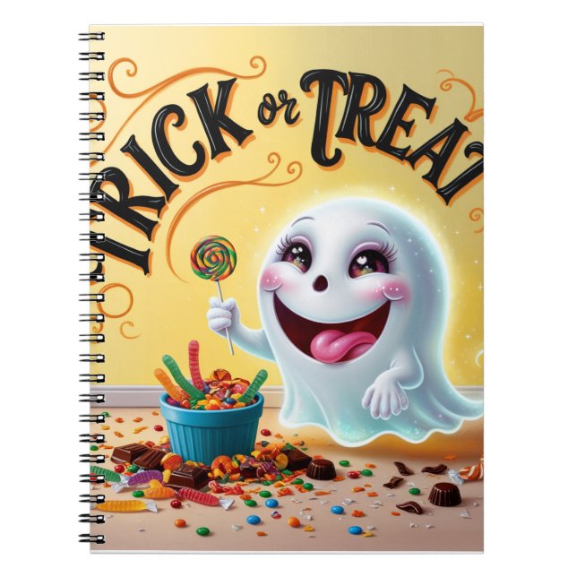 Caderno Espiral notebooks halloween (Frente)