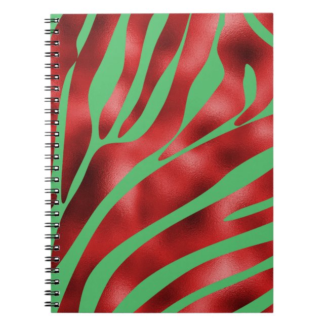 Caderno Espiral Notebooks para animais de Natal festivos (Frente)