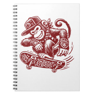 Caderno Espiral Notebooks para macacos