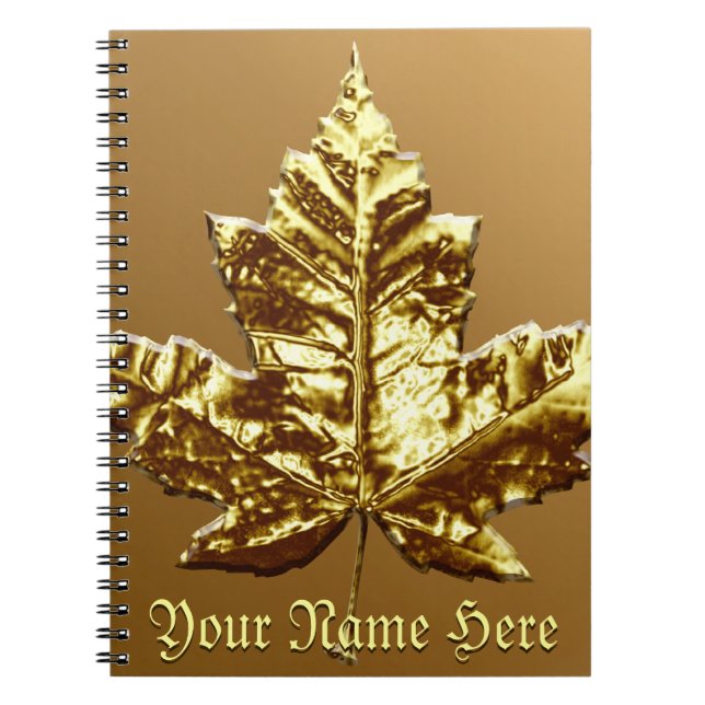 Caderno Espiral Notebooks personalizados Diário Souvenir Canadá (Frente)