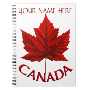 Caderno Espiral Notebooks personalizados Diário Souvenir Canadá