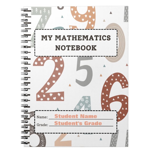Caderno Espiral Notebooks personalizados para a escola - personali (Frente)