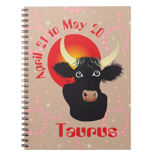 Caderno Espiral Notebooks Taurus de 21 a 20 de maio (Frente)