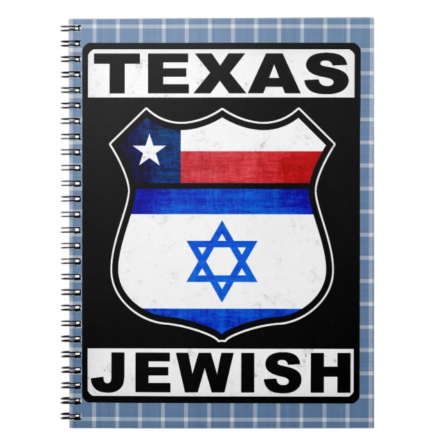 Caderno Espiral Notepad Americano Judaico do Texas (Frente)