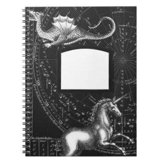Caderno Espiral Notepad de constelação de Criaturas Mágicas