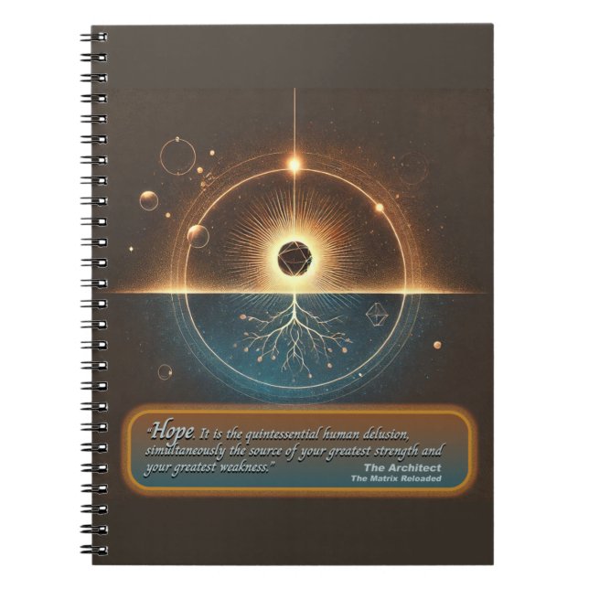 Caderno Espiral Notepad "Esperança do arquiteto" (Frente)