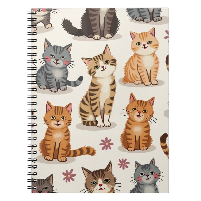 Caderno Espiral Notepad Quadrado do Cat (Frente)