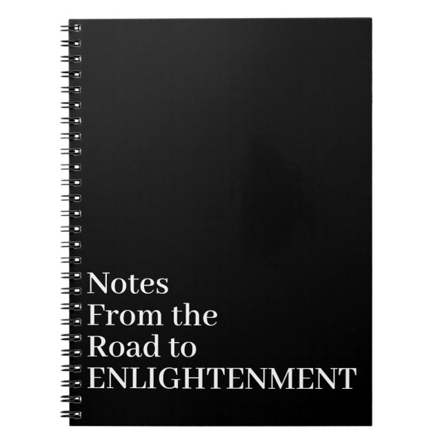 Caderno Espiral Notes from the Road to Enlightenment Buddhist (Frente)
