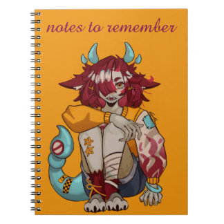 Caderno Espiral Notes to remember, anime, monster girl