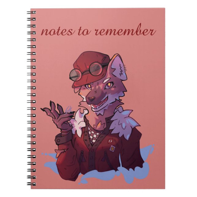 Caderno Espiral Notes to remember, vos, Fox (Frente)