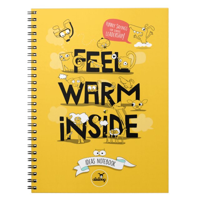 Caderno Espiral Notícias engraçadas para o notebook dos líderes sé (Frente)