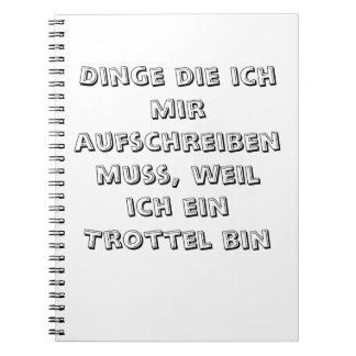 Caderno Espiral Notizbuch