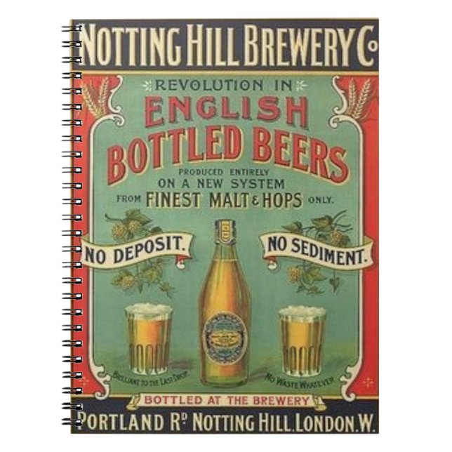 Caderno Espiral Notting Hill Brewery Co. (Frente)