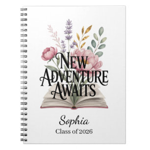 Caderno Espiral Nova Aventura Aguarda Personalizada de Graduação