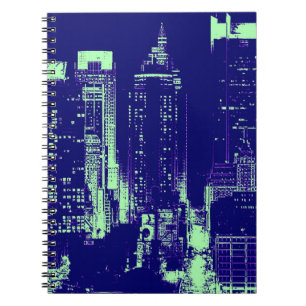 Caderno Espiral Nova Iorque azul