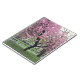 Caderno Espiral Nova Iorque de árvore de flores cor-de-rosa bonito (Left Side)