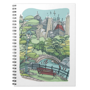 Caderno Espiral Nova Iorque do Central Park , NY