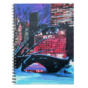 Caderno Espiral Nova Iorque - inverno do Central Park