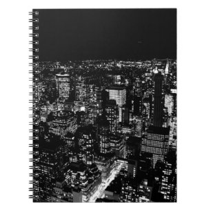 Caderno Espiral Nova Iorque Preta e Branca
