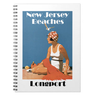 Caderno Espiral Nova Jersey Beaches ~ Longport